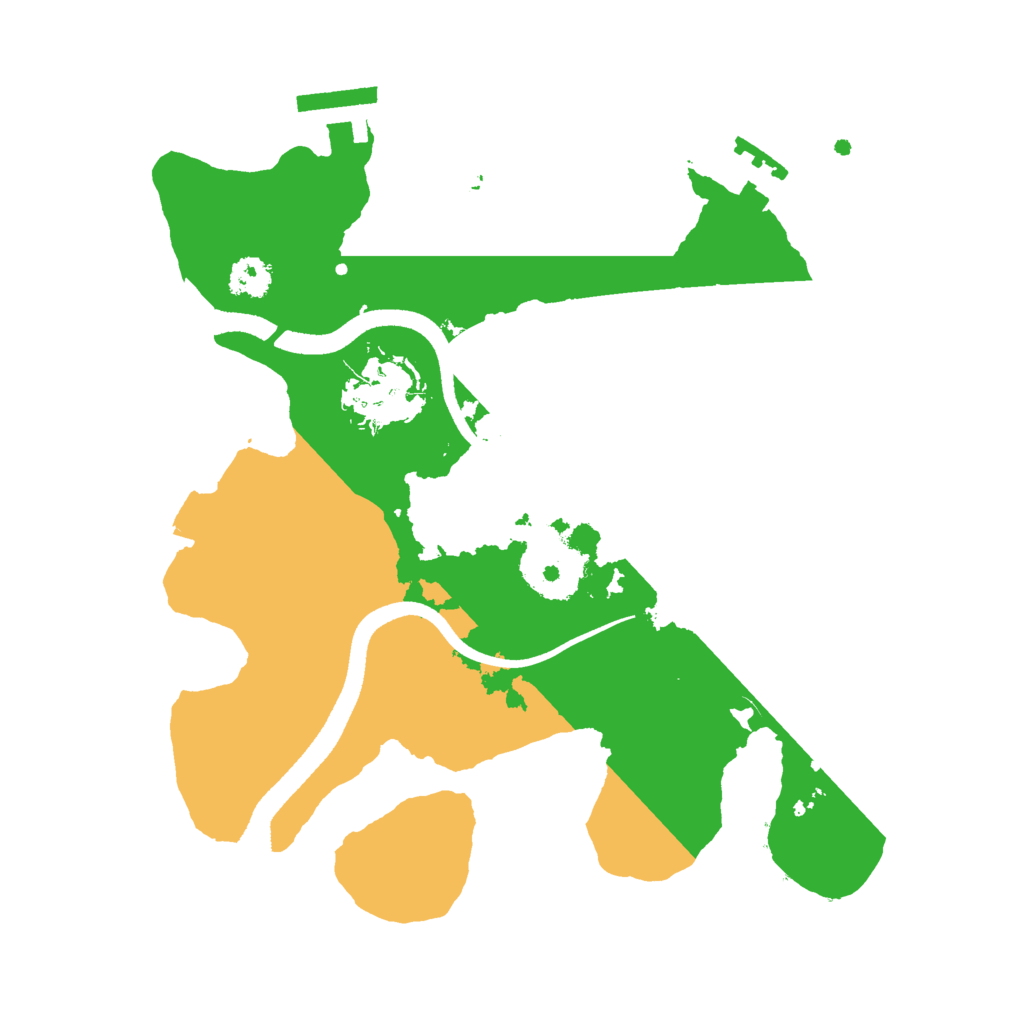 Biome Rust Map: Procedural Map, Size: 2500, Seed: 453447693