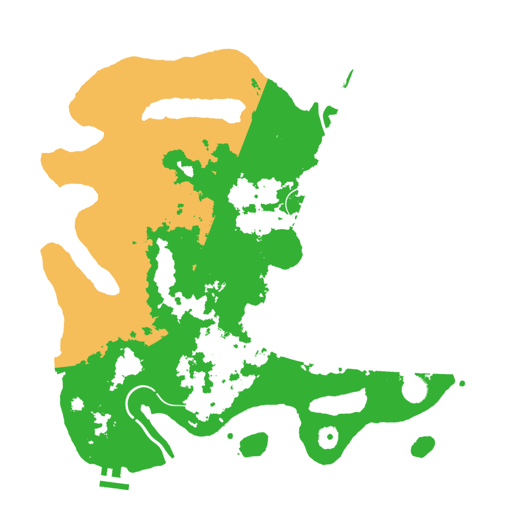 Biome Rust Map: Procedural Map, Size: 3500, Seed: 1542127945