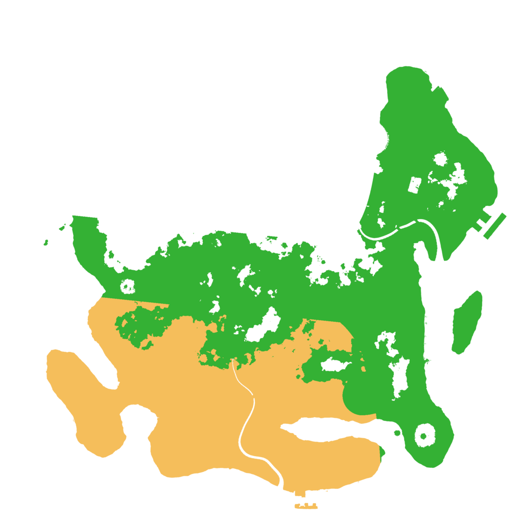 Biome Rust Map: Procedural Map, Size: 3500, Seed: 761395407