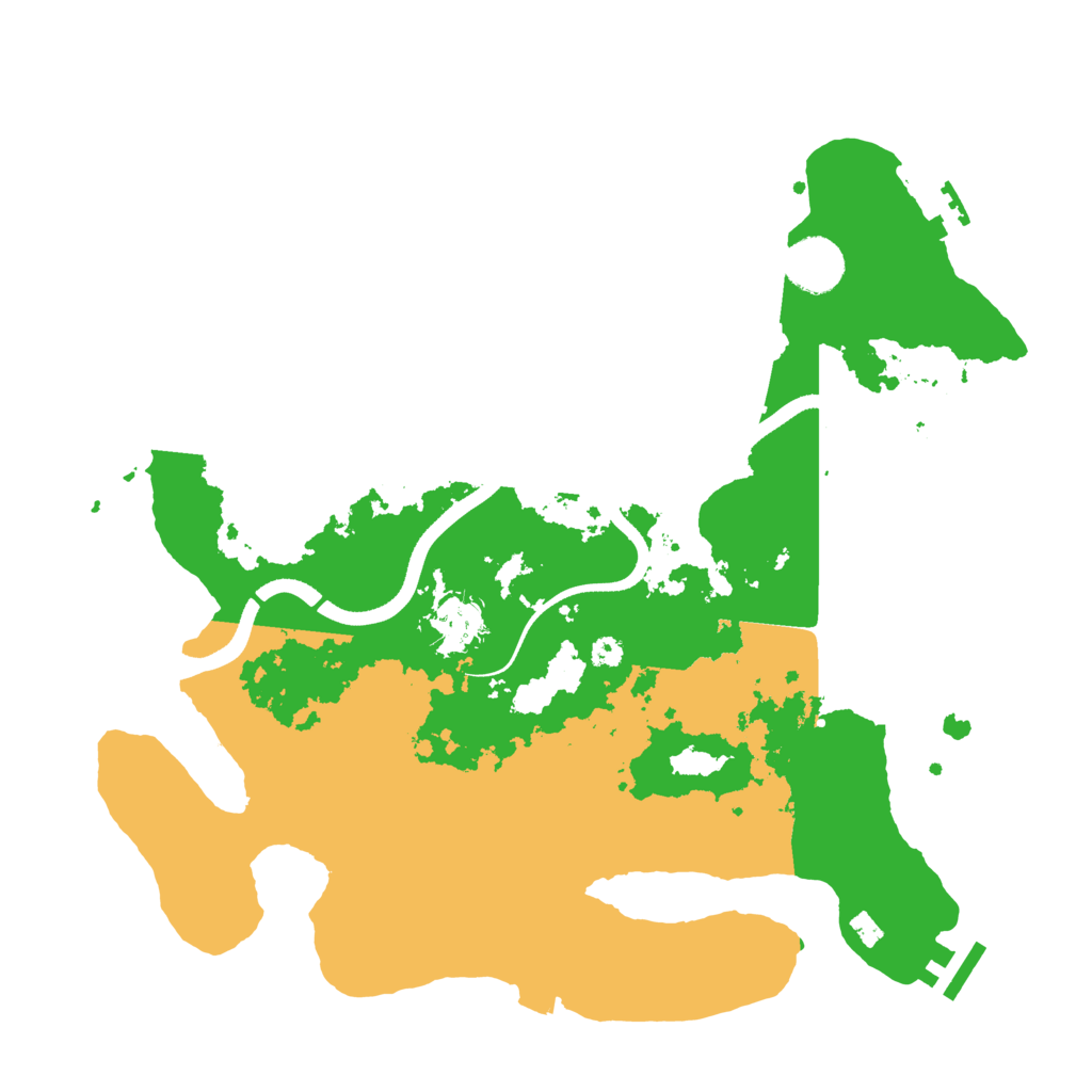 Biome Rust Map: Procedural Map, Size: 3500, Seed: 761395407