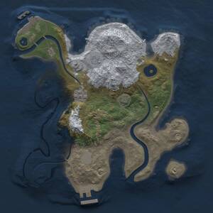 Thumbnail Rust Map: Procedural Map, Size: 2525, Seed: 1, 6 Monuments