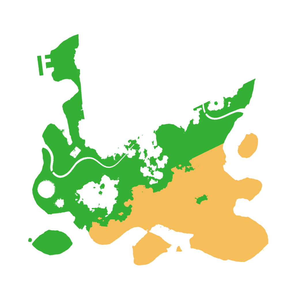 Biome Rust Map: Procedural Map, Size: 3000, Seed: 2580