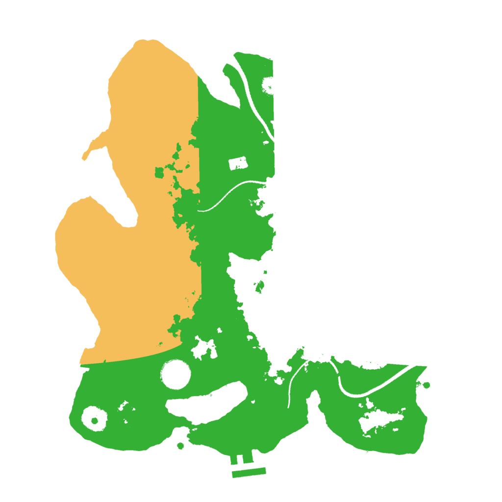 Biome Rust Map: Procedural Map, Size: 3000, Seed: 480250598