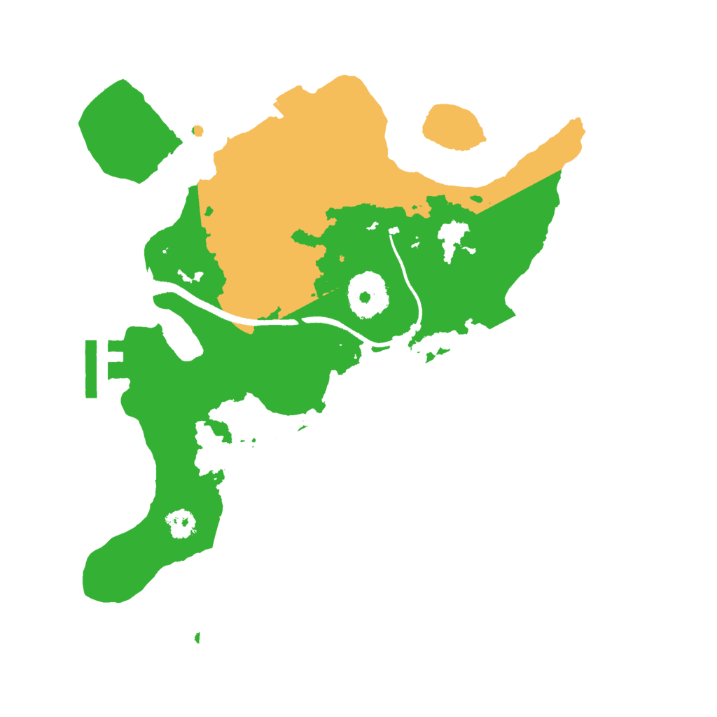 Biome Rust Map: Procedural Map, Size: 2500, Seed: 1415973480