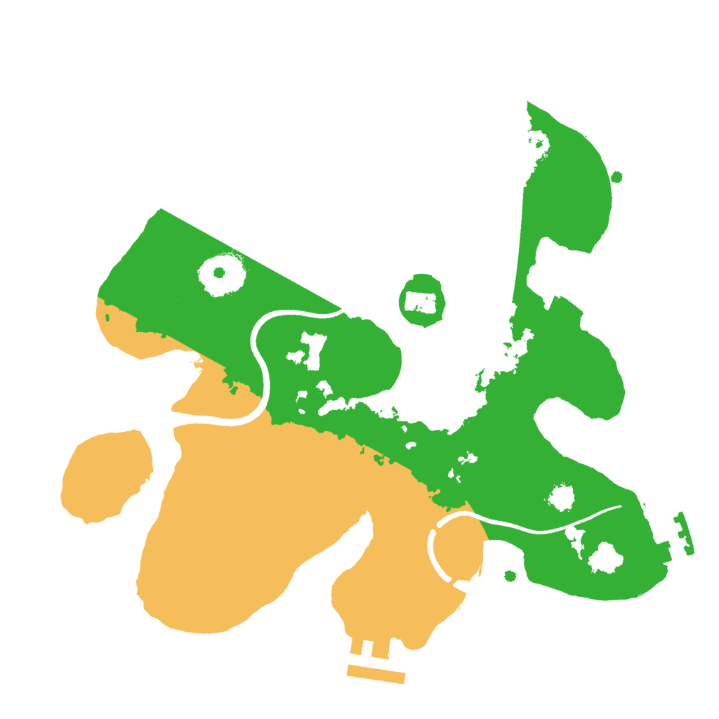 Biome Rust Map: Procedural Map, Size: 2500, Seed: 314102