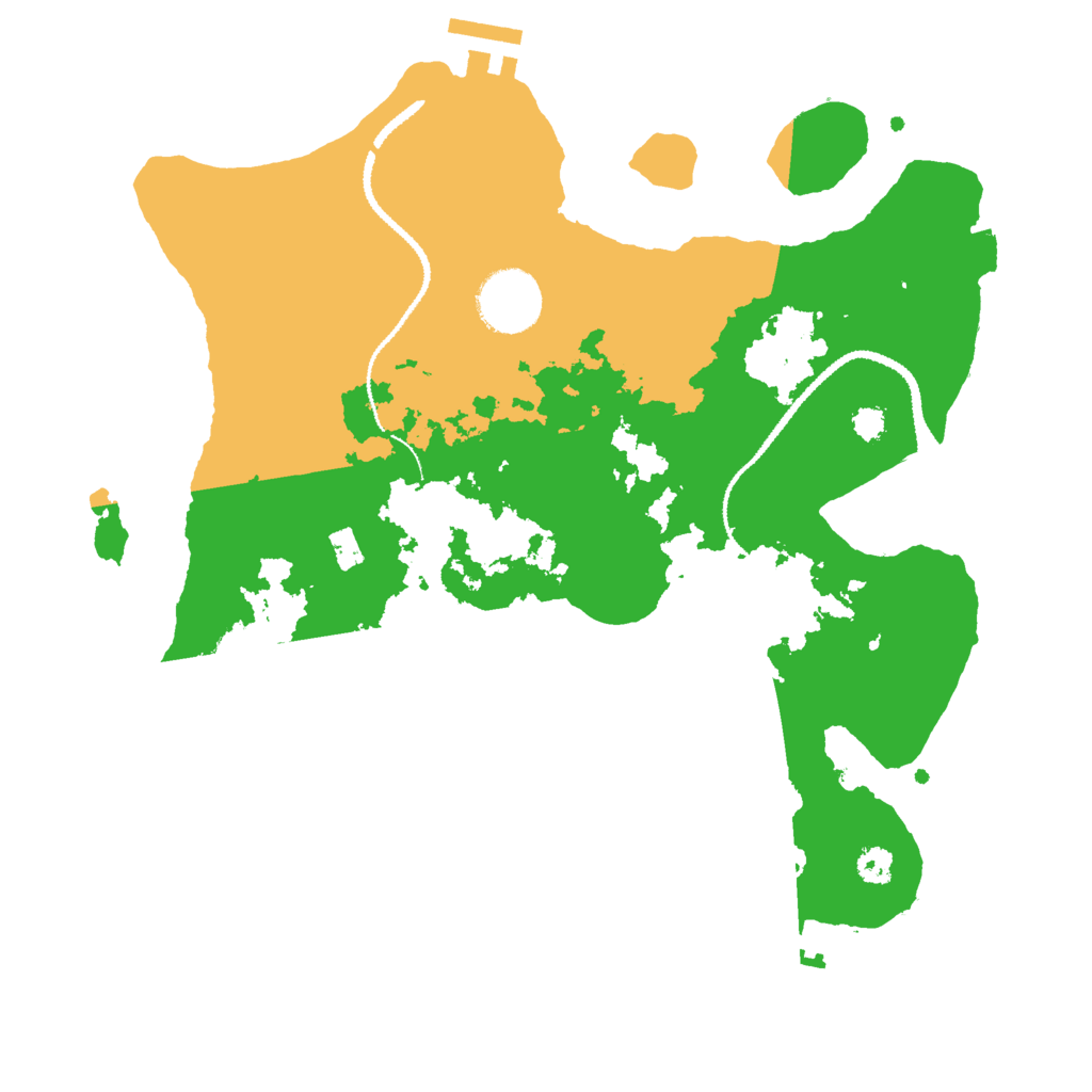 Biome Rust Map: Procedural Map, Size: 3000, Seed: 1857753277
