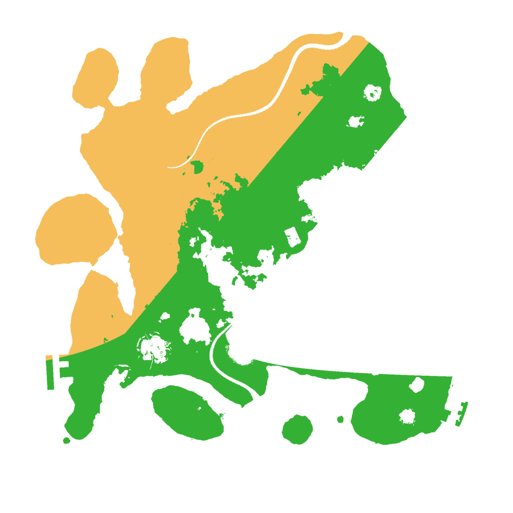 Biome Rust Map: Procedural Map, Size: 3000, Seed: 42491