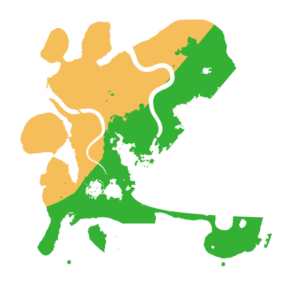 Biome Rust Map: Procedural Map, Size: 3000, Seed: 42491