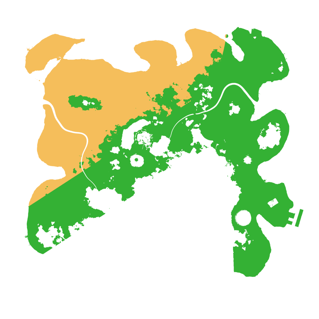 Biome Rust Map: Procedural Map, Size: 3600, Seed: 980458036