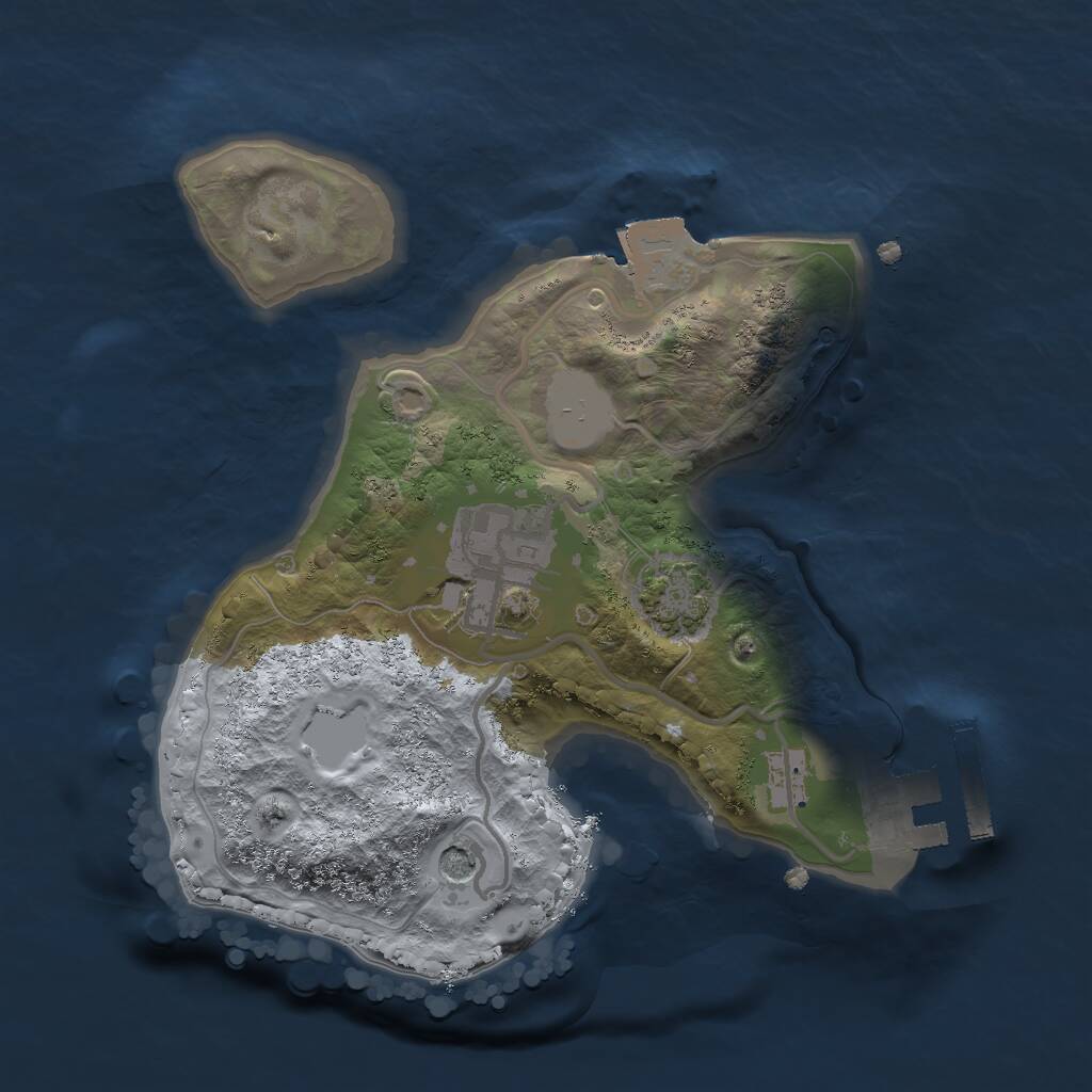 Rust Map: Procedural Map, Size: 1888, Seed: 2147483647, 5 Monuments