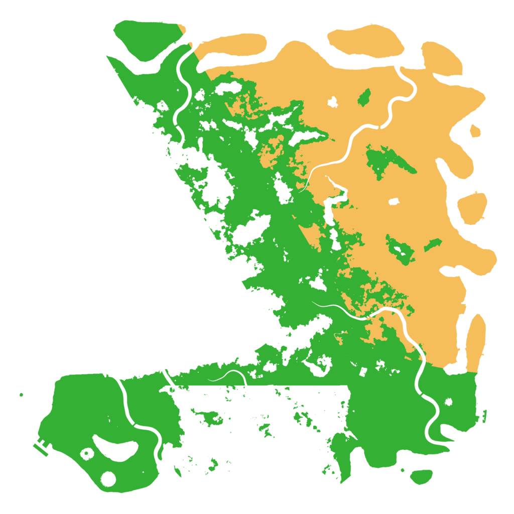 Biome Rust Map: Procedural Map, Size: 6000, Seed: 8273