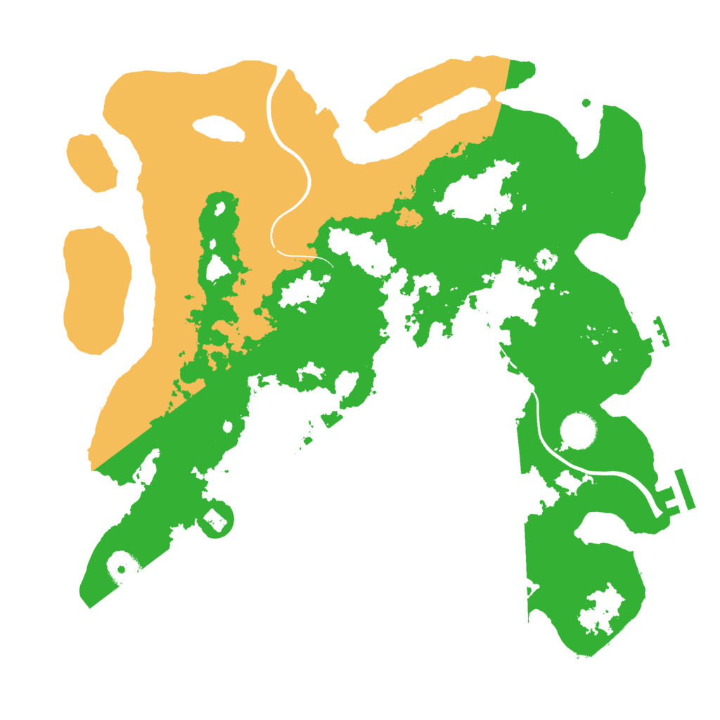 Biome Rust Map: Procedural Map, Size: 3500, Seed: 849643088