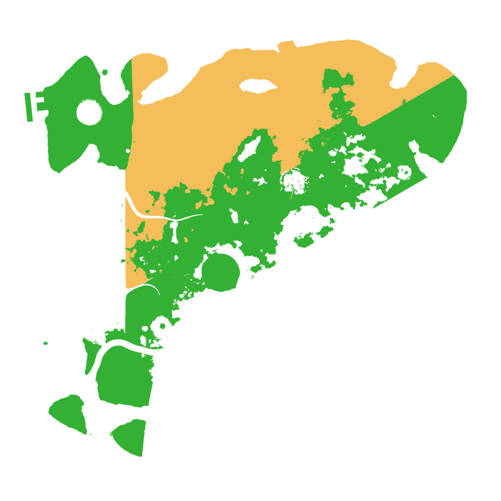Biome Rust Map: Procedural Map, Size: 3500, Seed: 2101146718
