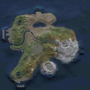 Thumbnail Rust Map: Procedural Map, Size: 2000, Seed: 1906439211, 6 Monuments