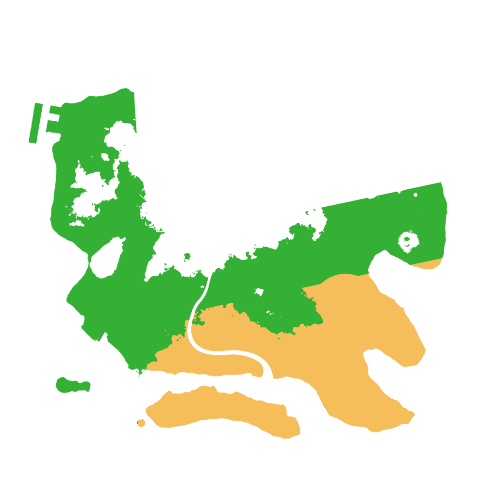 Biome Rust Map: Procedural Map, Size: 2500, Seed: 5345345