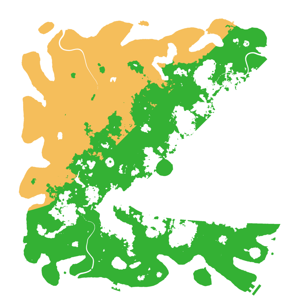 Biome Rust Map: Procedural Map, Size: 5000, Seed: 735191802