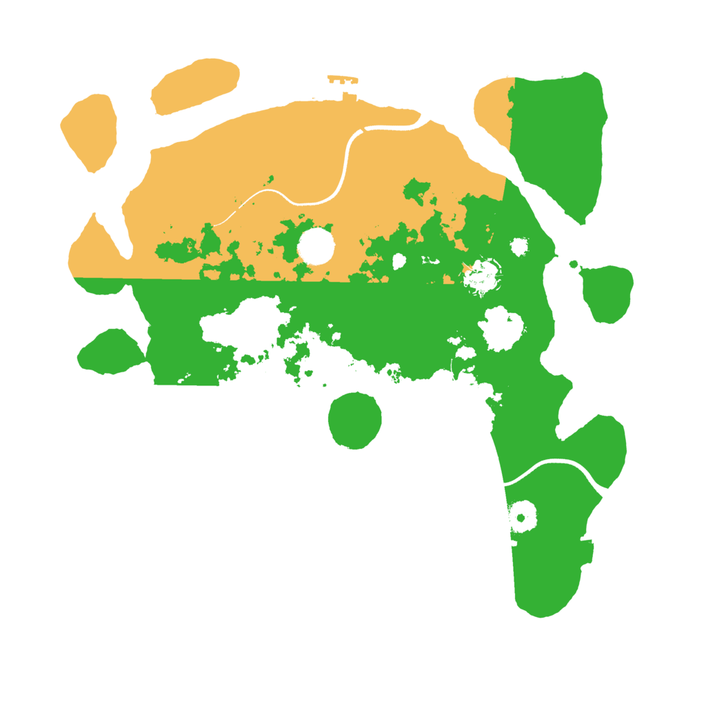 Biome Rust Map: Procedural Map, Size: 3500, Seed: 1563889019