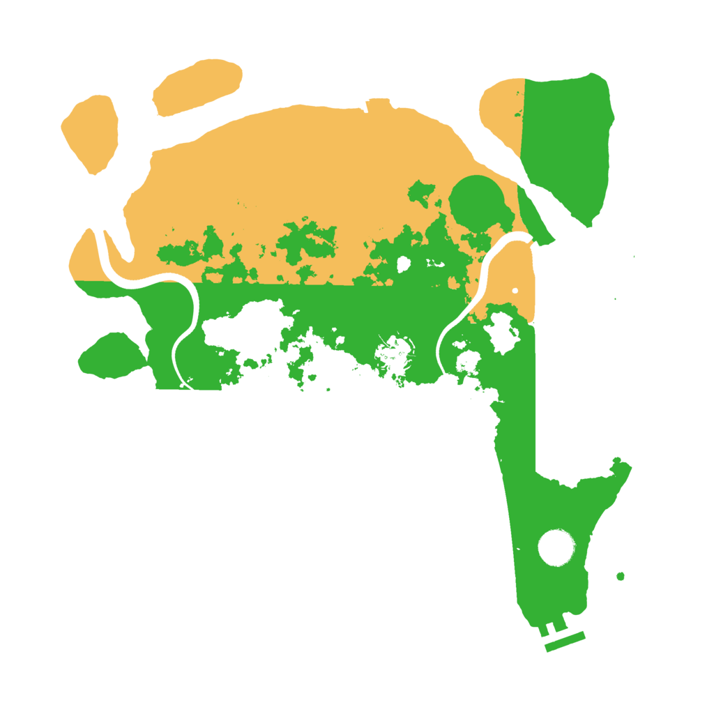 Biome Rust Map: Procedural Map, Size: 3500, Seed: 1563889019