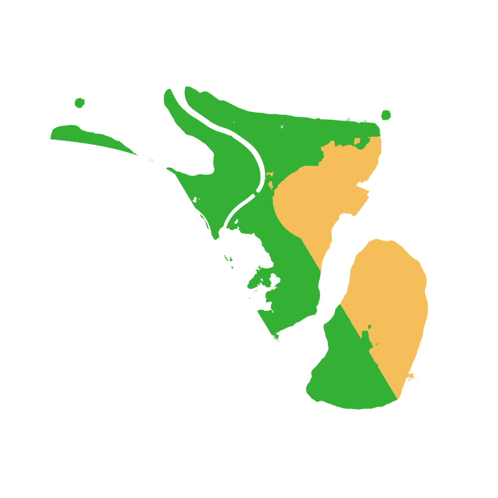 Biome Rust Map: Procedural Map, Size: 2000, Seed: 6942069