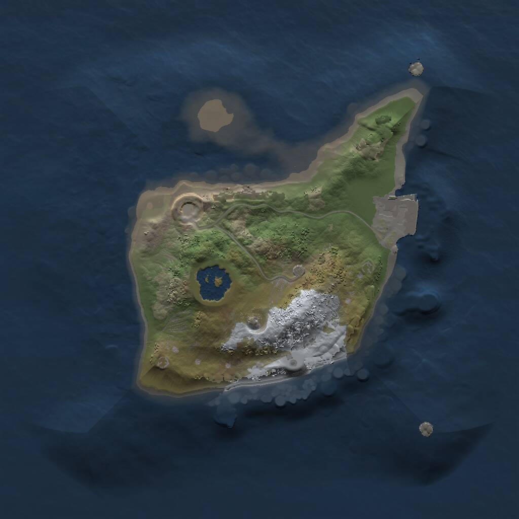 Rust Map: Procedural Map, Size: 1500, Seed: 1000000, 1 Monuments