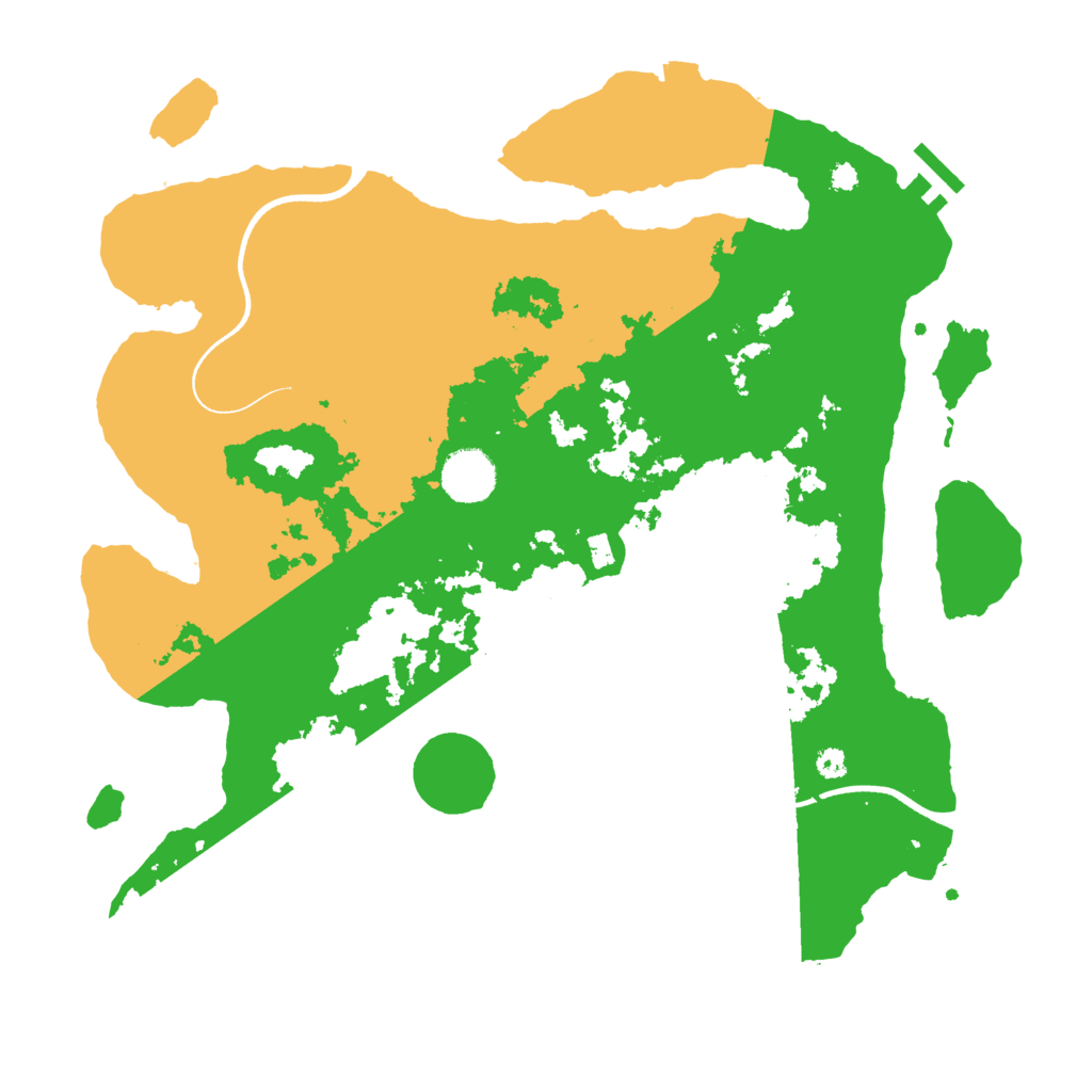 Biome Rust Map: Procedural Map, Size: 3600, Seed: 88846542