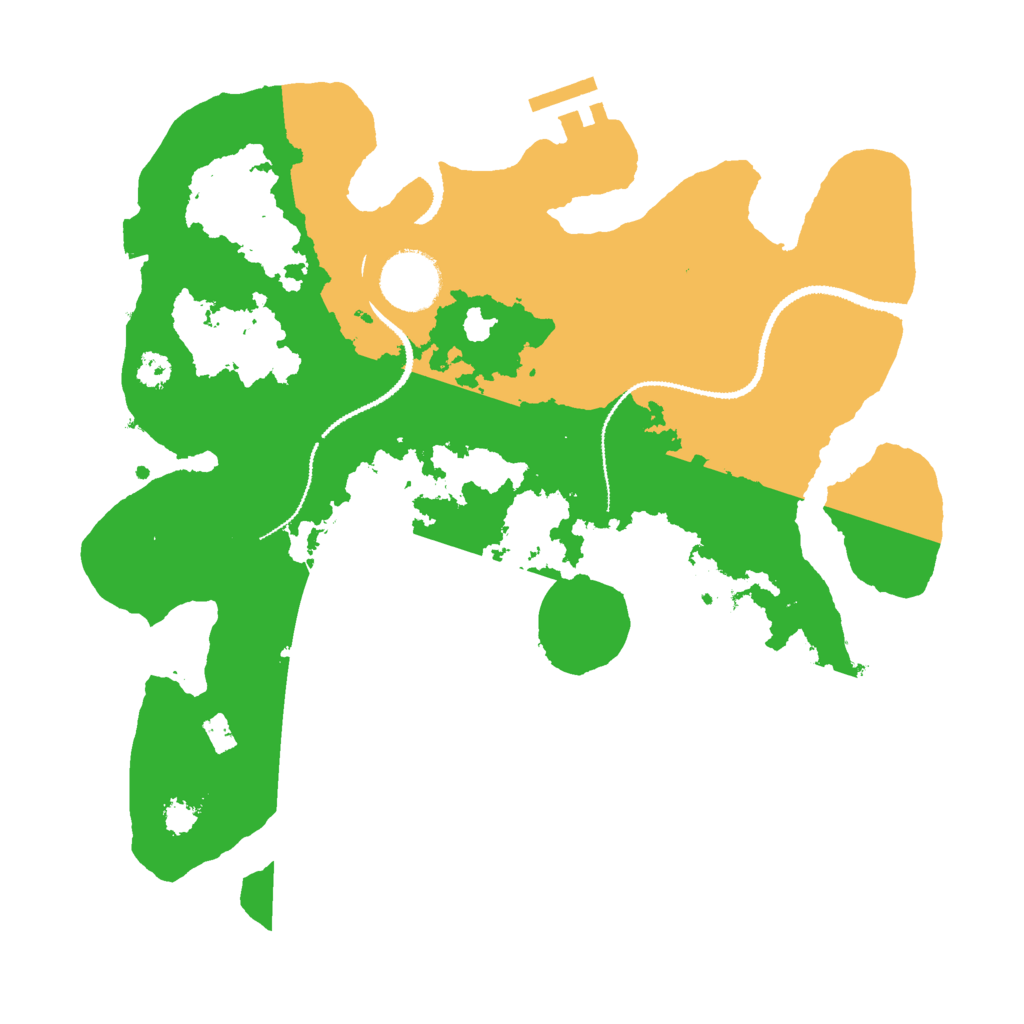 Biome Rust Map: Procedural Map, Size: 3000, Seed: 19877433