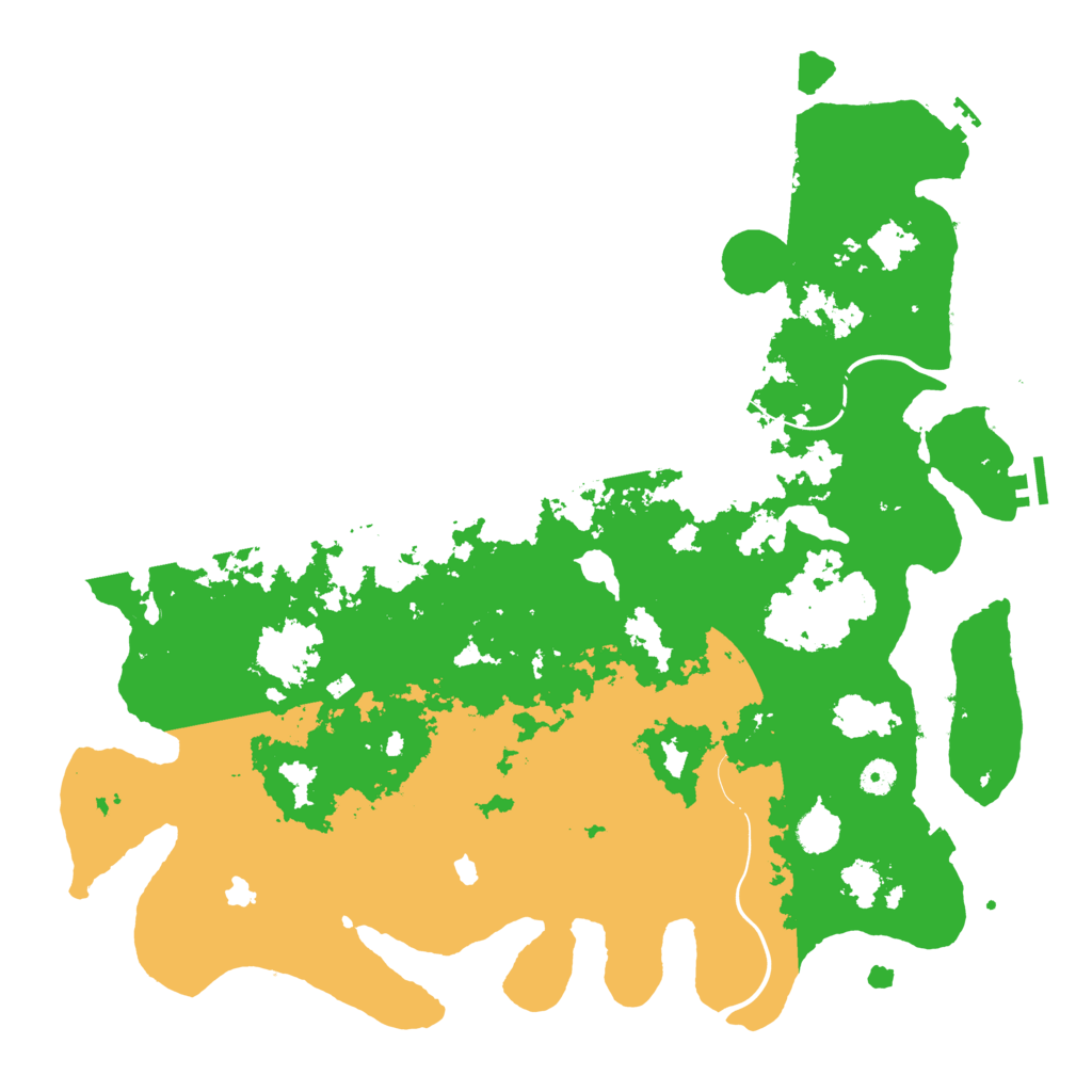 Biome Rust Map: Procedural Map, Size: 4600, Seed: 1234138461