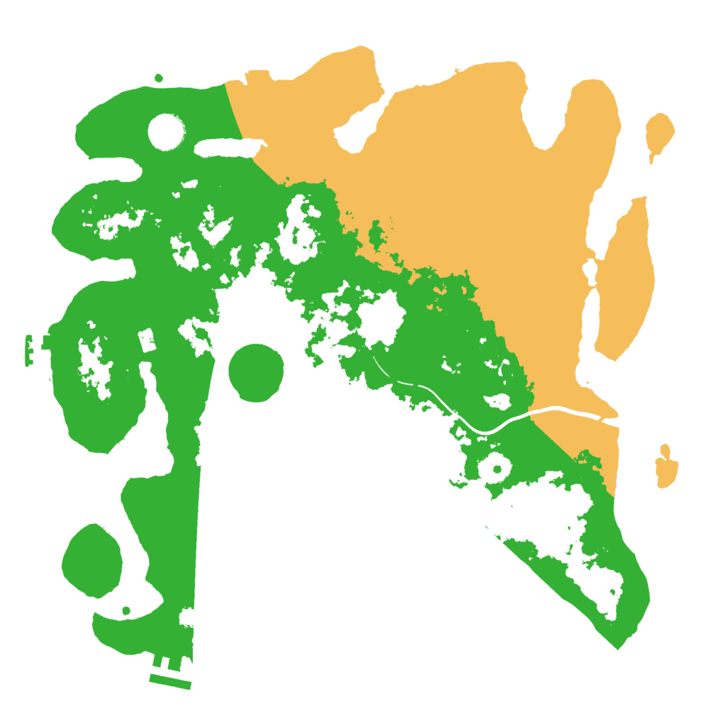 Biome Rust Map: Procedural Map, Size: 3500, Seed: 44134243