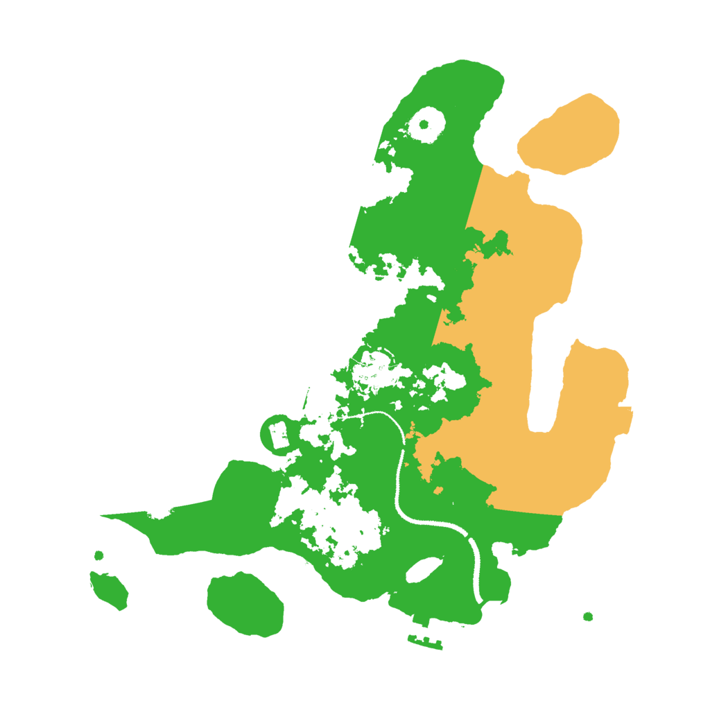 Biome Rust Map: Procedural Map, Size: 3000, Seed: 92415