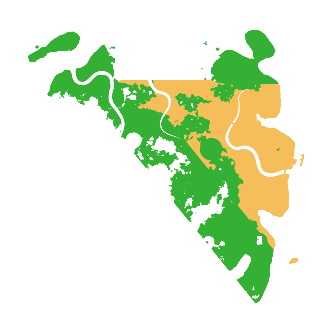Biome Rust Map: Procedural Map, Size: 3900, Seed: 1661