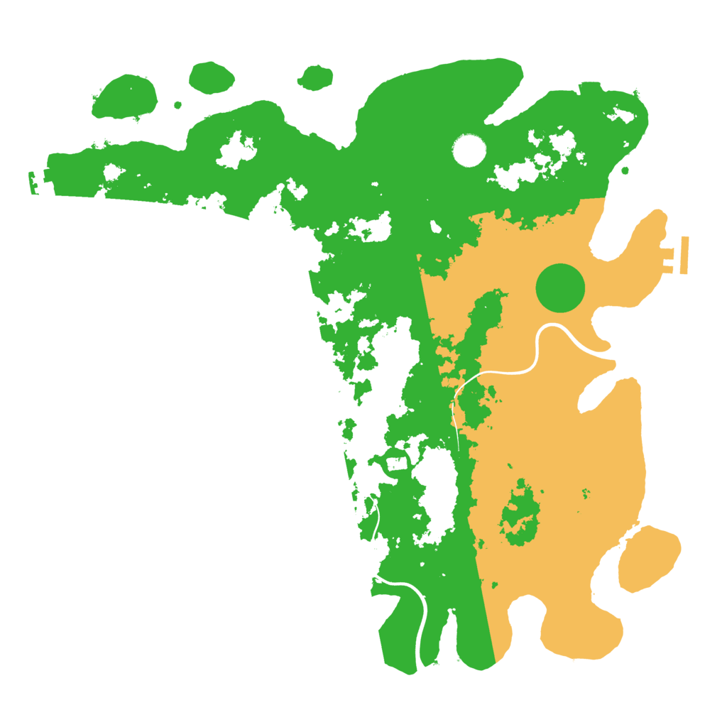 Biome Rust Map: Procedural Map, Size: 3900, Seed: 1222