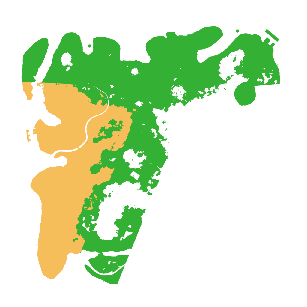 Biome Rust Map: Procedural Map, Size: 3800, Seed: 1166