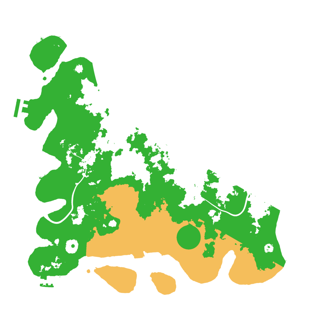 Biome Rust Map: Procedural Map, Size: 3500, Seed: 1062823572