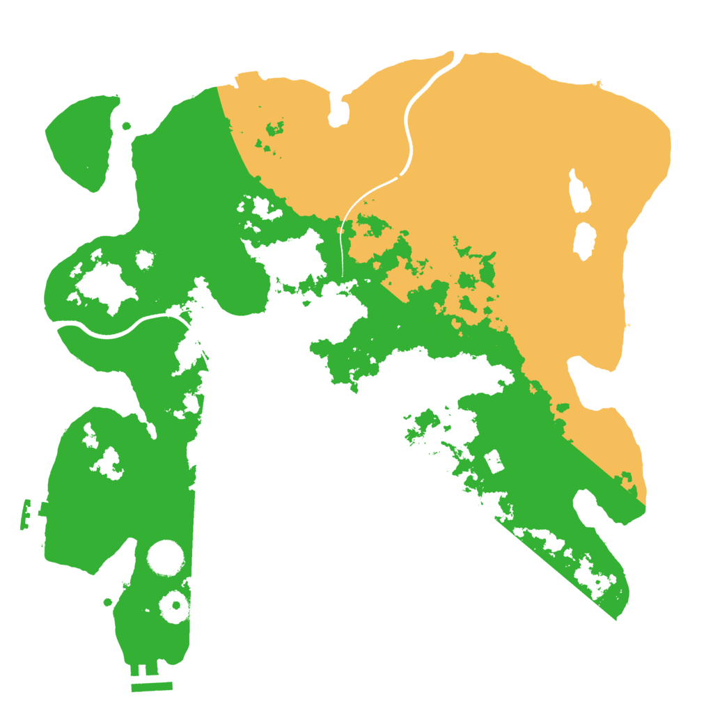 Biome Rust Map: Procedural Map, Size: 3500, Seed: 9846513