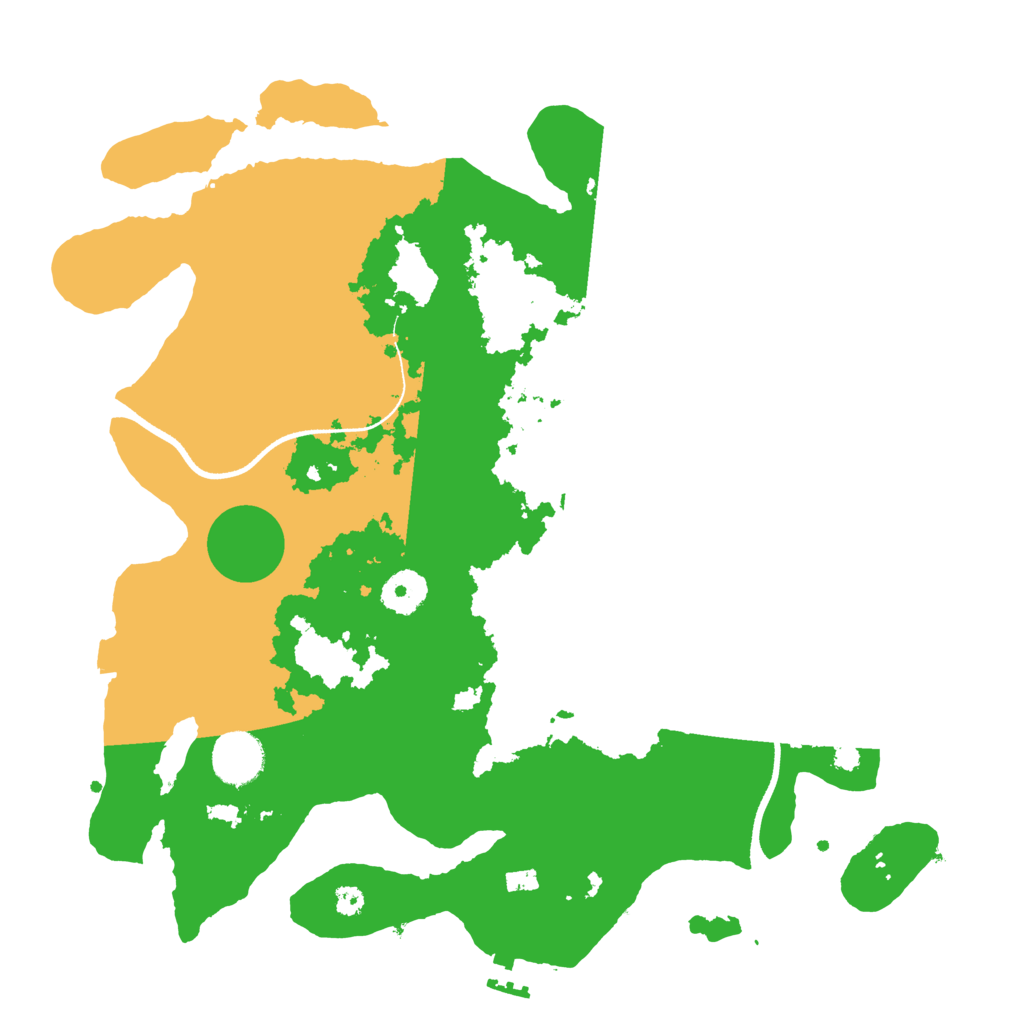 Biome Rust Map: Procedural Map, Size: 3500, Seed: 1840750460