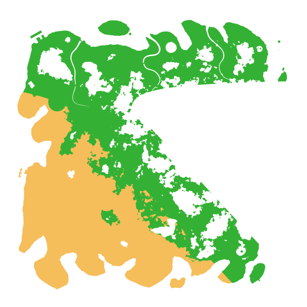 Biome Rust Map: Procedural Map, Size: 5000, Seed: 84258086