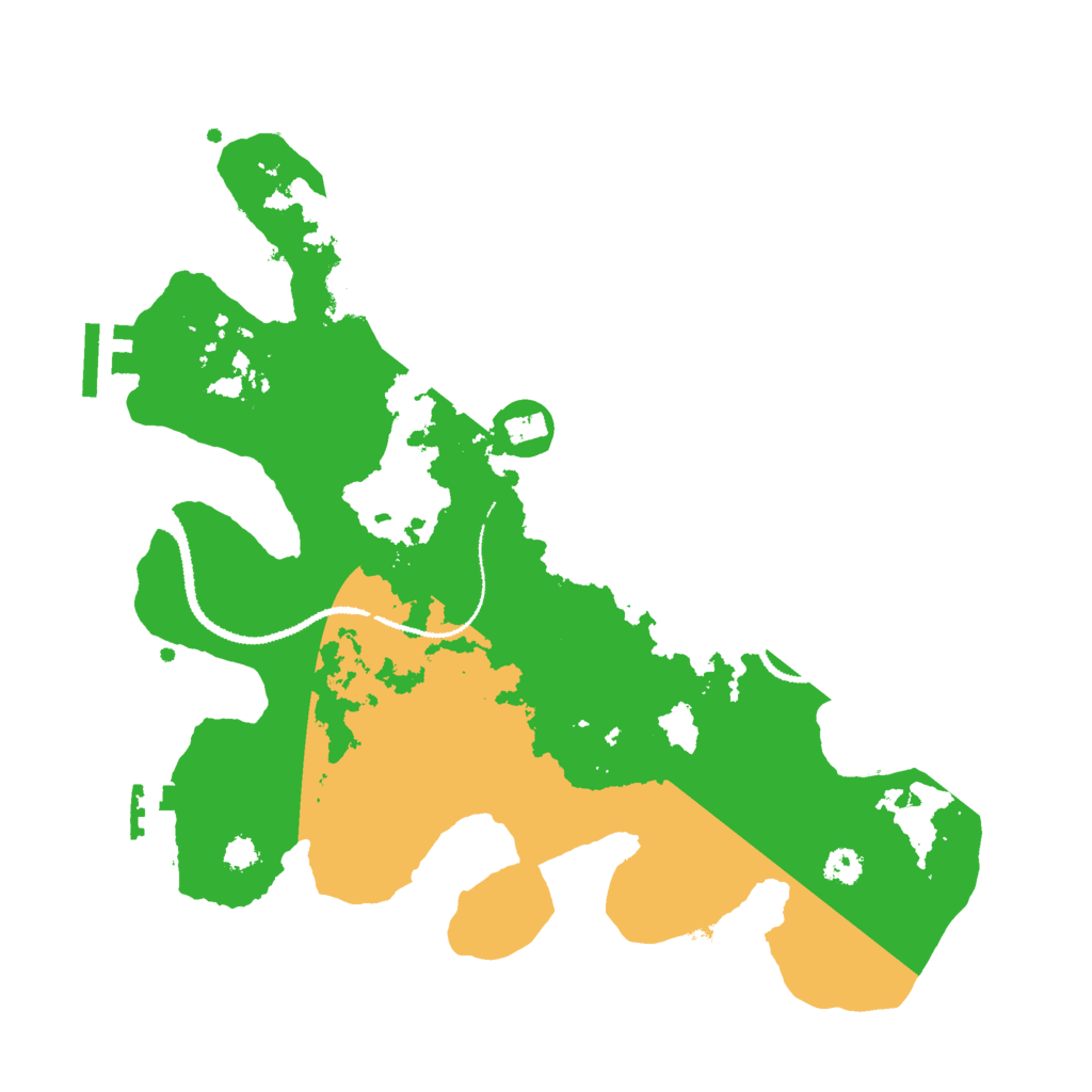 Biome Rust Map: Procedural Map, Size: 3000, Seed: 309940843