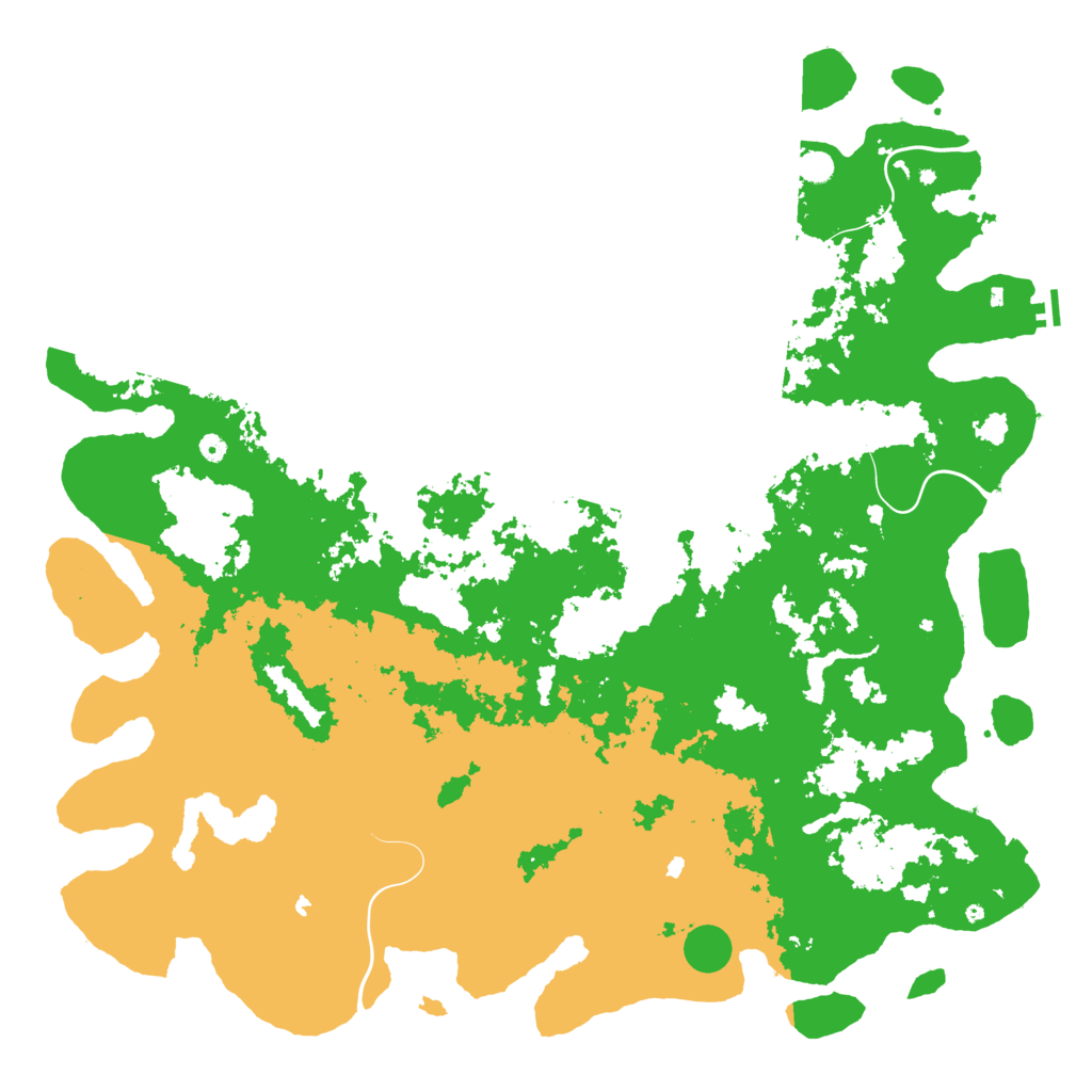 Biome Rust Map: Procedural Map, Size: 6000, Seed: 159357
