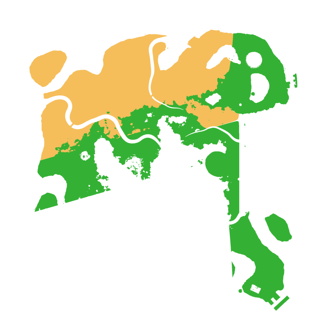 Biome Rust Map: Procedural Map, Size: 3500, Seed: 794930458