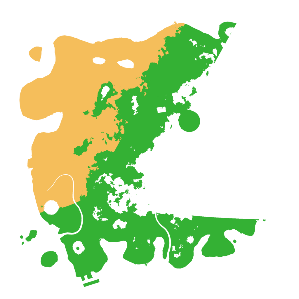 Biome Rust Map: Procedural Map, Size: 3700, Seed: 1877572974