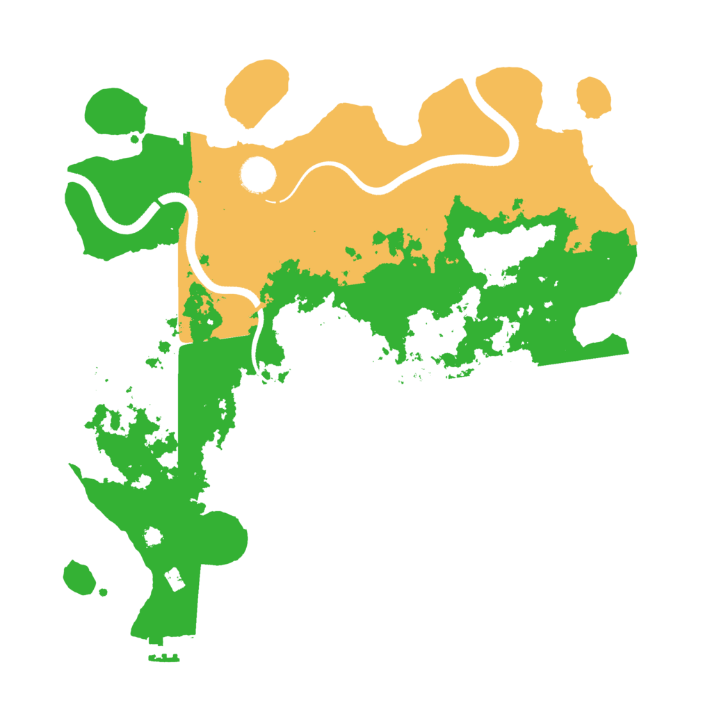 Biome Rust Map: Procedural Map, Size: 3499, Seed: 50000