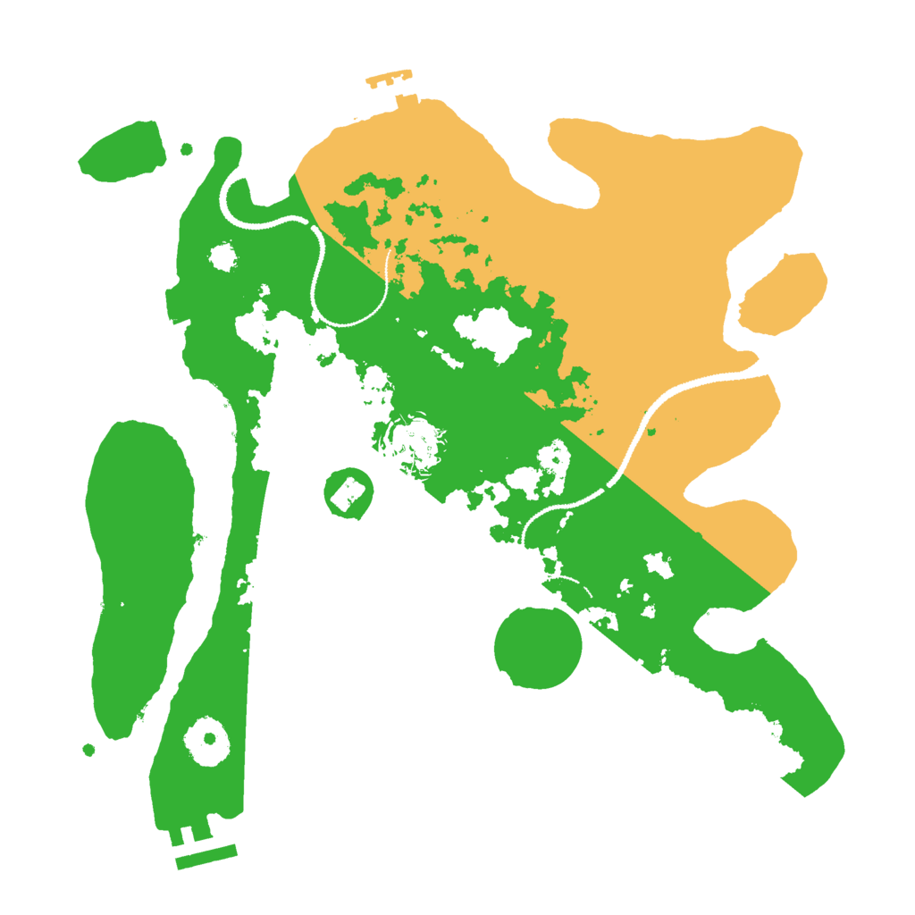 Biome Rust Map: Procedural Map, Size: 3000, Seed: 277348651