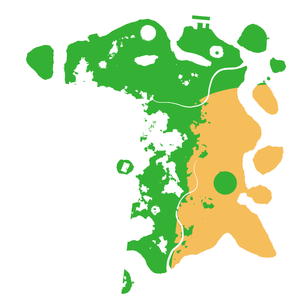 Biome Rust Map: Procedural Map, Size: 3500, Seed: 2036602176