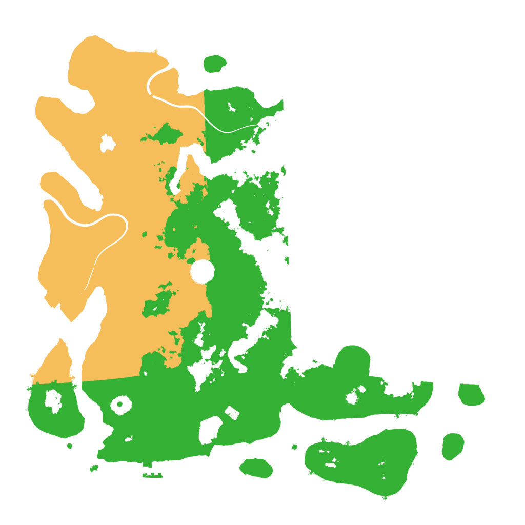 Biome Rust Map: Procedural Map, Size: 4000, Seed: 46848