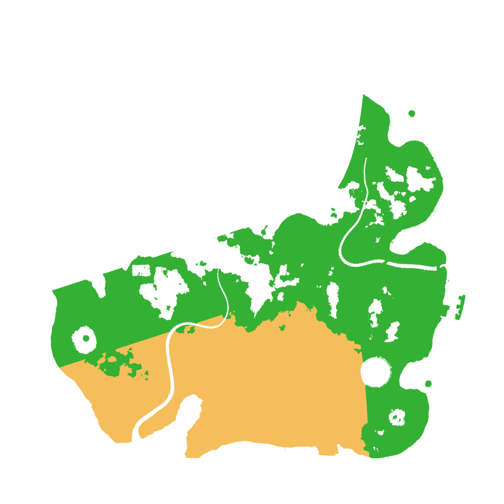 Biome Rust Map: Procedural Map, Size: 3000, Seed: 652896573