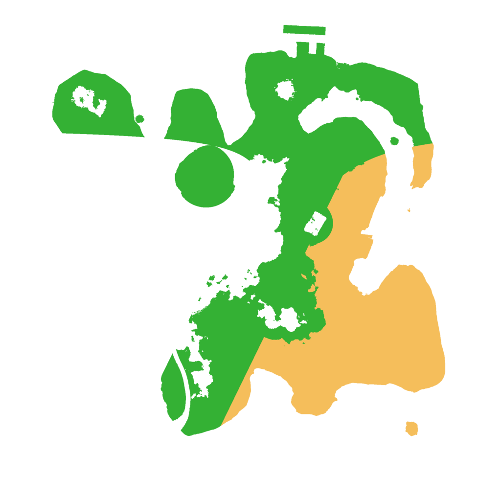 Biome Rust Map: Procedural Map, Size: 2400, Seed: 616783171