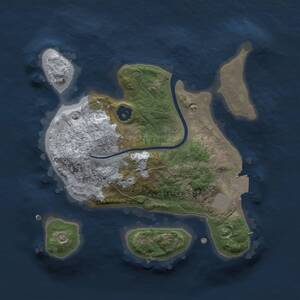 Thumbnail Rust Map: Procedural Map, Size: 2000, Seed: 234, 1 Monuments