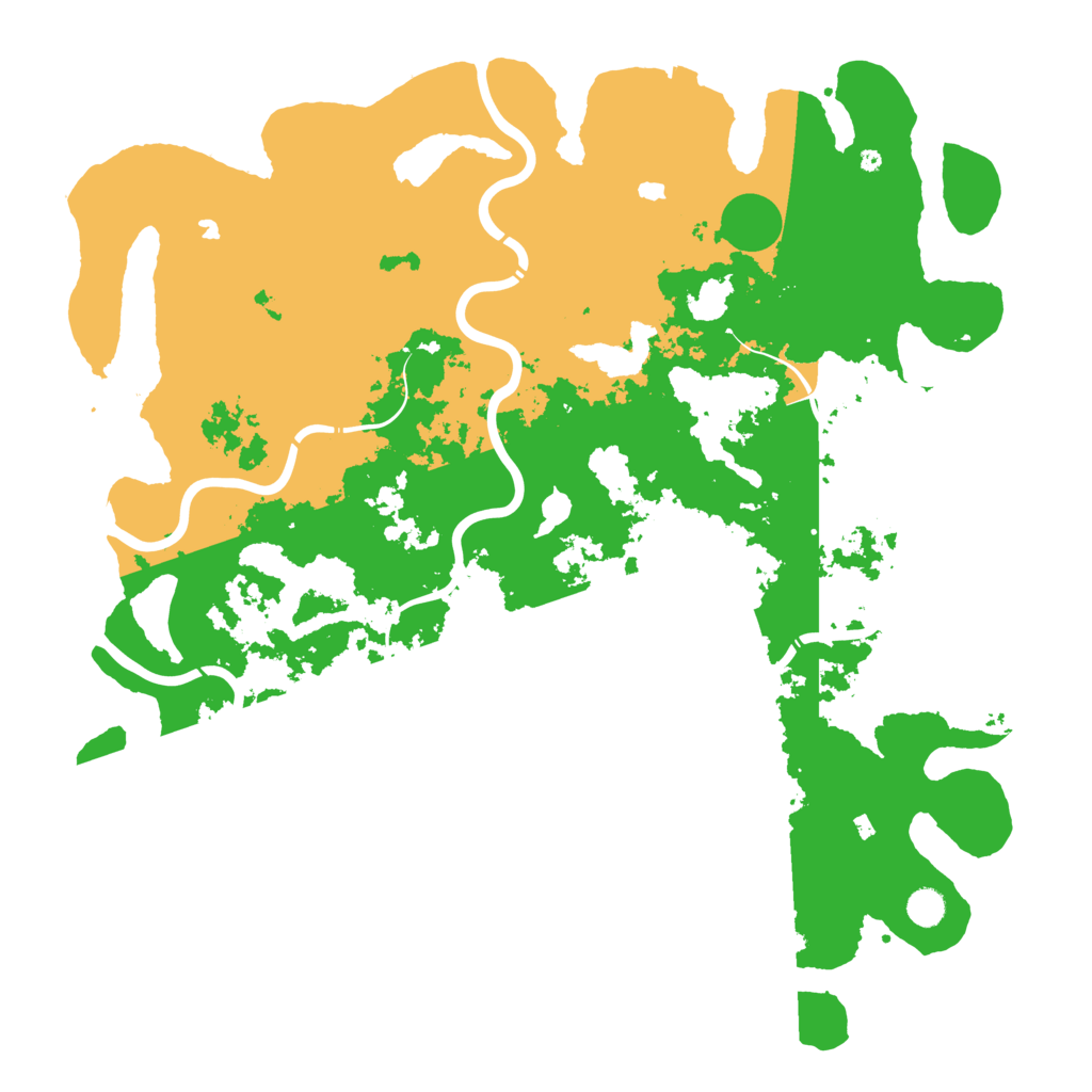 Biome Rust Map: Procedural Map, Size: 5000, Seed: 60001