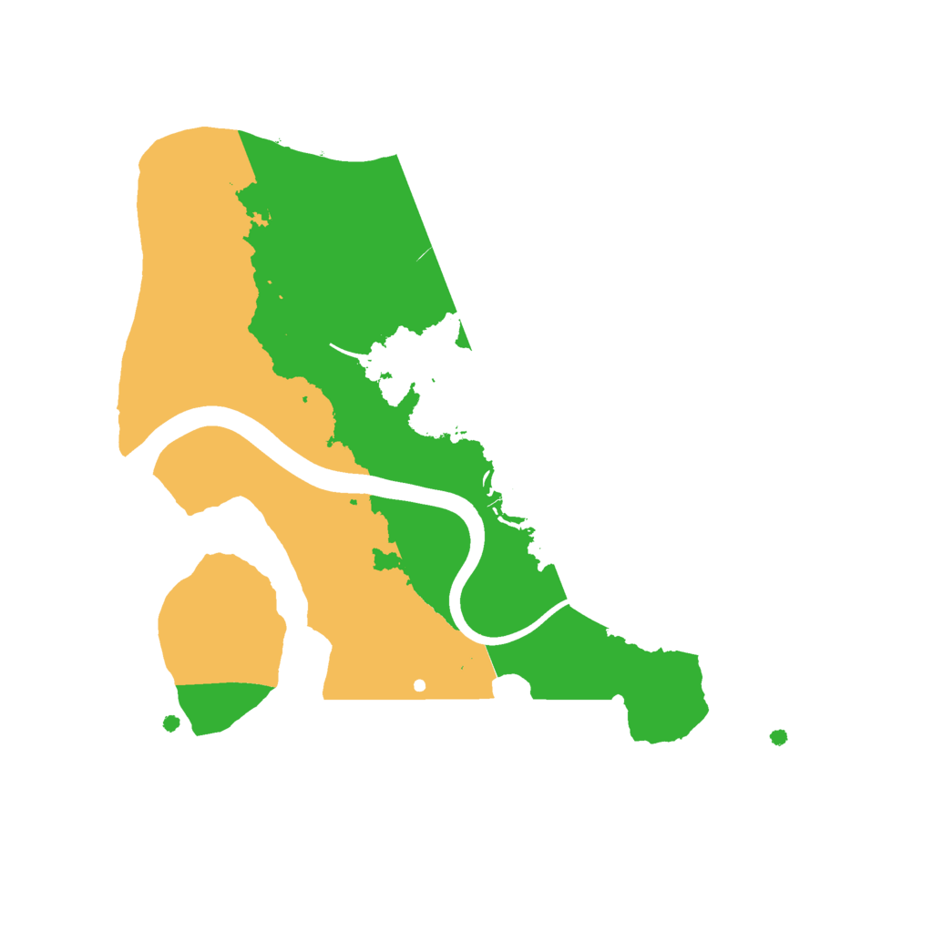 Biome Rust Map: Procedural Map, Size: 2250, Seed: 790604585