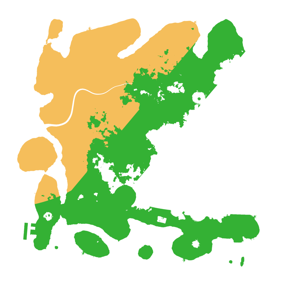 Biome Rust Map: Procedural Map, Size: 3500, Seed: 42491